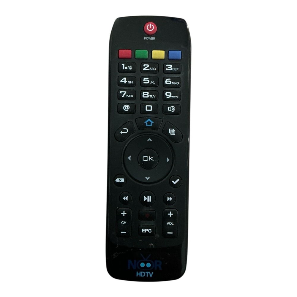 Noor HDTV - Replacement Remote Control - Tested Works‎ Standard Buttons